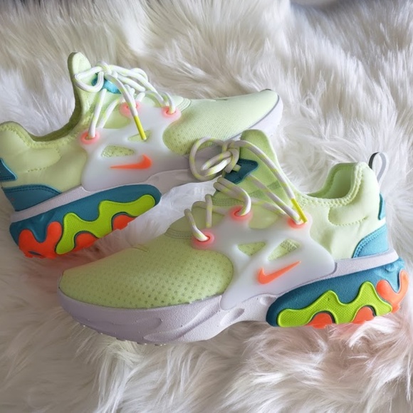 nike presto react lime green